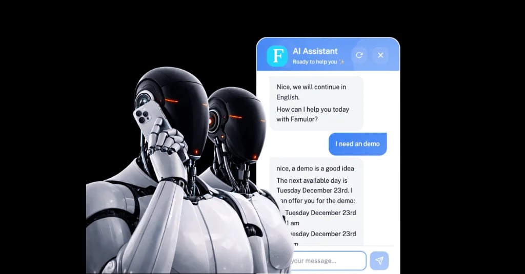Maak kennis met Famulor AI Live Chat Agents – Voor slimmere webchats op je website