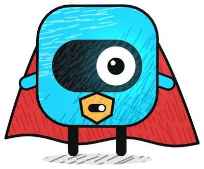 Famulor mascot: Superhero, Stands
