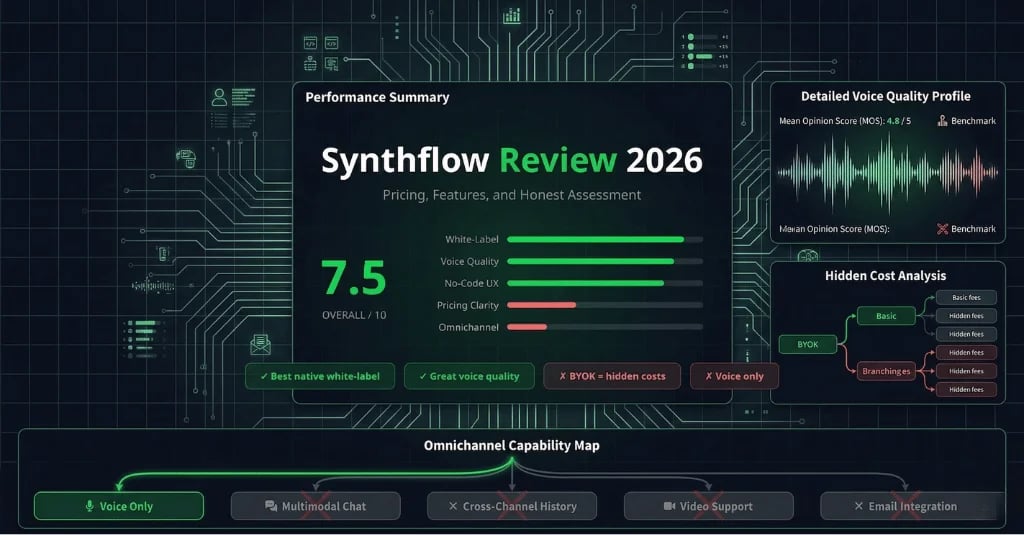 Synthflow : avis 2026, tarifs, fonctionnalités et évaluation honnête