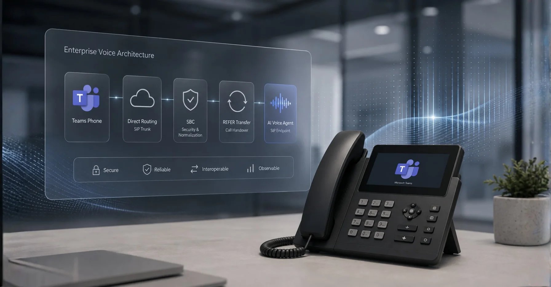 Microsoft Teams Phone koppelen aan een AI-voiceagent
