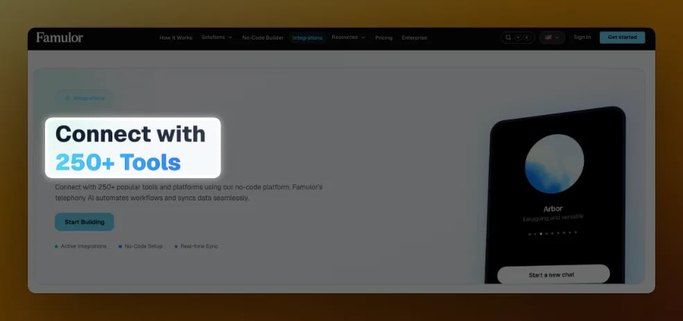Connect with more than 250 Tools
