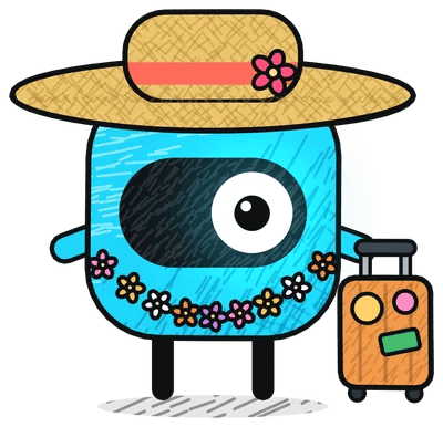 Famulor mascot: Vacation, Stands
