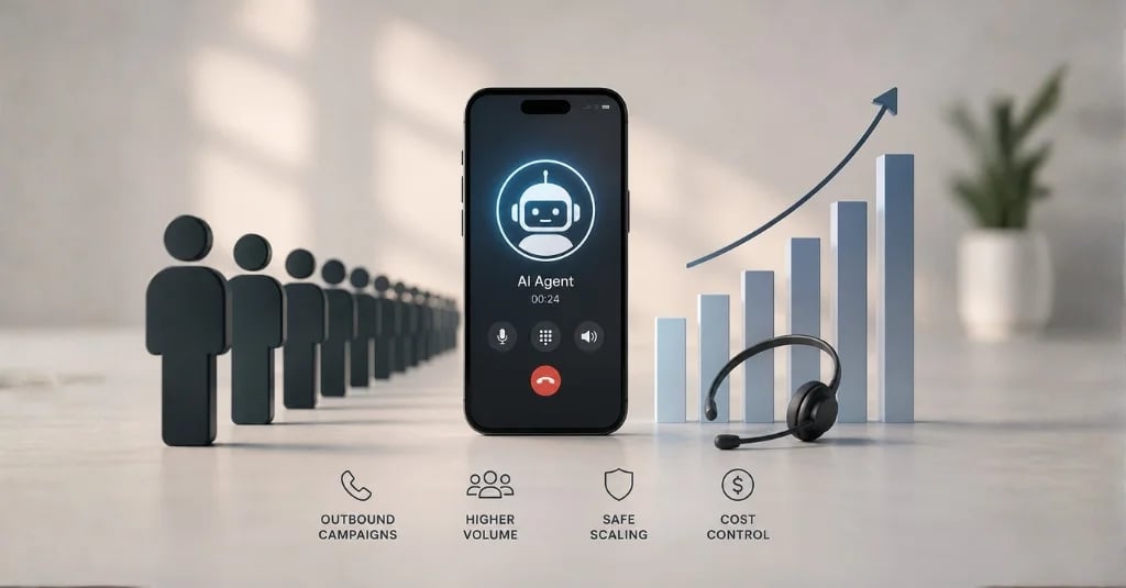 Call Volume Planning voor AI-telefoonagenten: veilig opschalen van outbound-campagnes