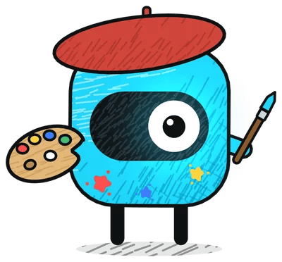 Famulor mascot: Creative, Stands