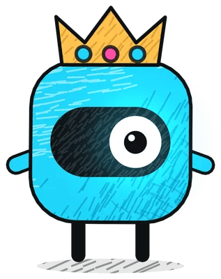 Famulor mascot: Crown, Stands