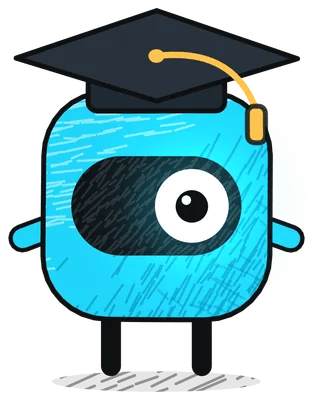 Famulor mascot: Grad cap, Stands