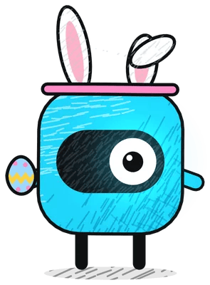 Famulor mascot: Easter, Stands