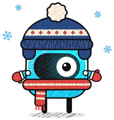 Famulor mascot: Winter, Stands