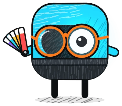 Famulor mascot: Designer, Stands