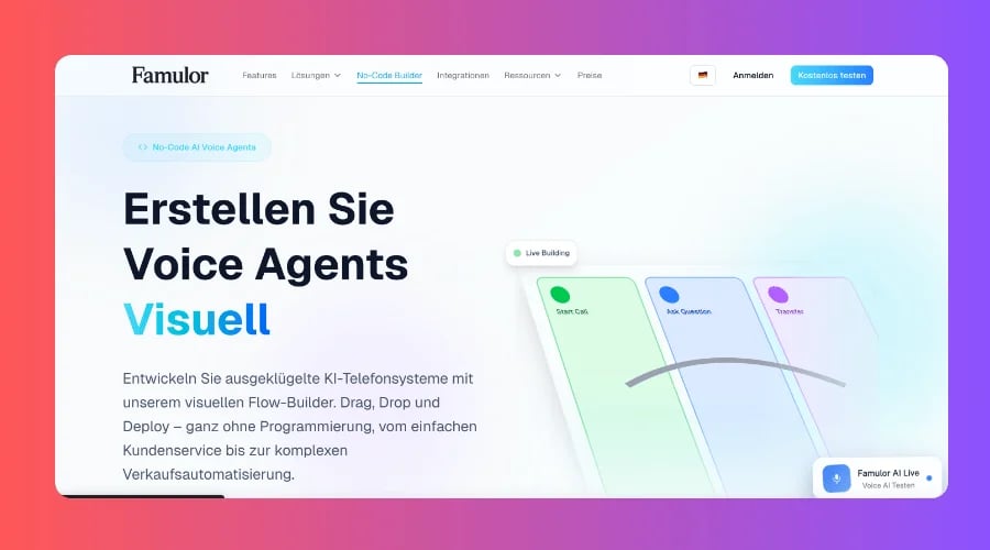Famulor Voice Agent - AI